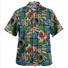 Clan Stirling Ancient Tartan Crest Badge Aloha Hawaiian Shirt Tropical Old Style DB83 Stirling Ancient Tartan Tartan Today   