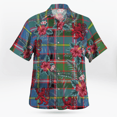 Clan Norvel (Stirling) Tartan Scottish Lion Hawaiian Shirt MS45 Norvel (Stirling) Tartan Tartan Hawaii Shirt   