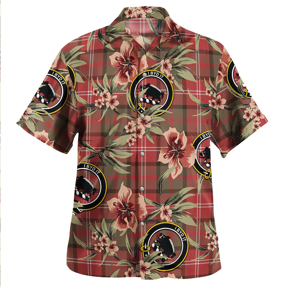 Clan Nisbet (Nisbit) Weathered Tartan Crest Badge Aloha Hawaiian Shirt Tropical Old Style EQ60 Nisbet (Nisbit) Weathered Tartan Tartan Today   