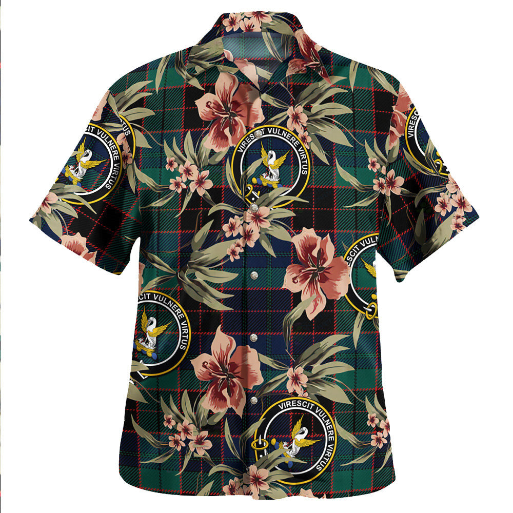 Clan Stewart Old Modern Tartan Crest Badge Aloha Hawaiian Shirt Tropical Old Style GF85 Stewart Old Modern Tartan Tartan Today   