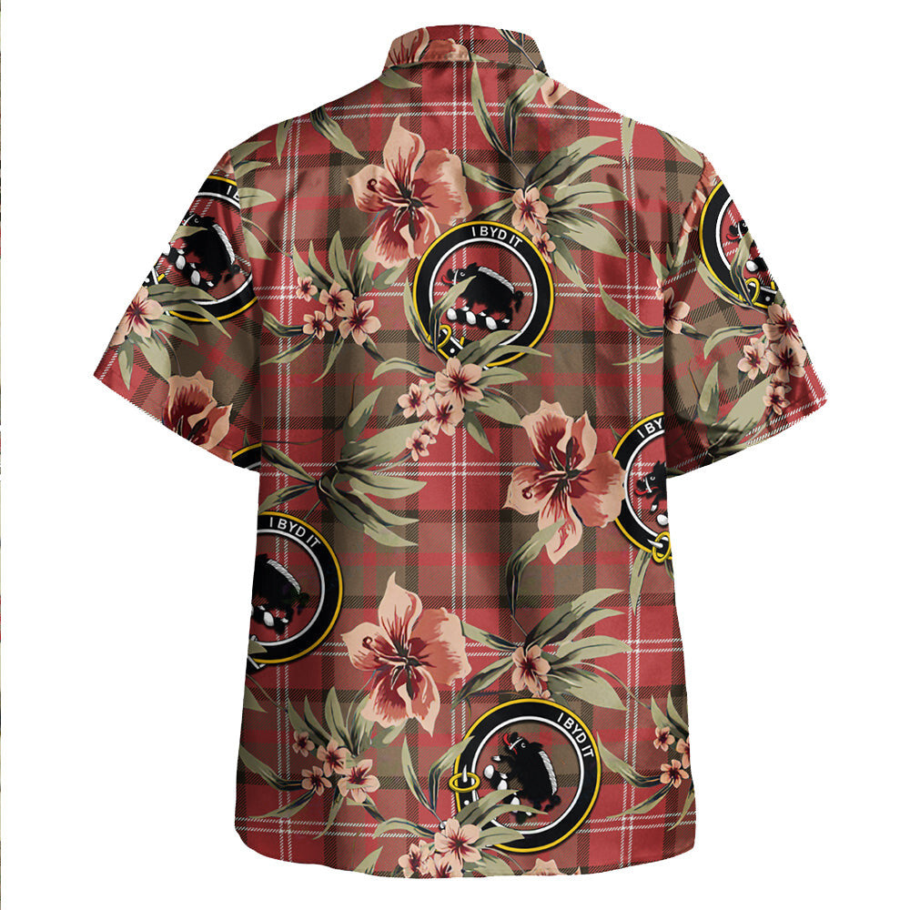 Clan Nisbet (Nisbit) Weathered Tartan Crest Badge Aloha Hawaiian Shirt Tropical Old Style EQ60 Nisbet (Nisbit) Weathered Tartan Tartan Today   