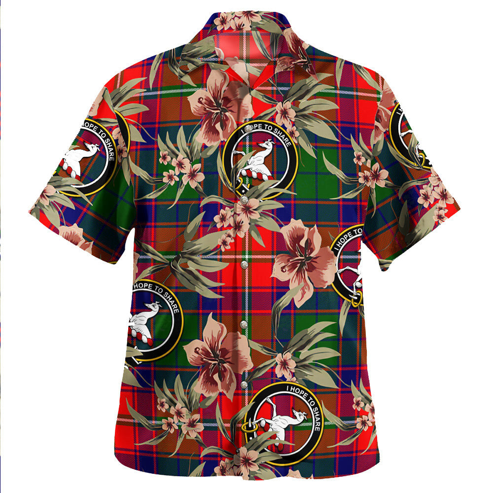 Clan Riddell Tartan Crest Badge Aloha Hawaiian Shirt Tropical Old Style AY25 Riddell Tartan Tartan Today   