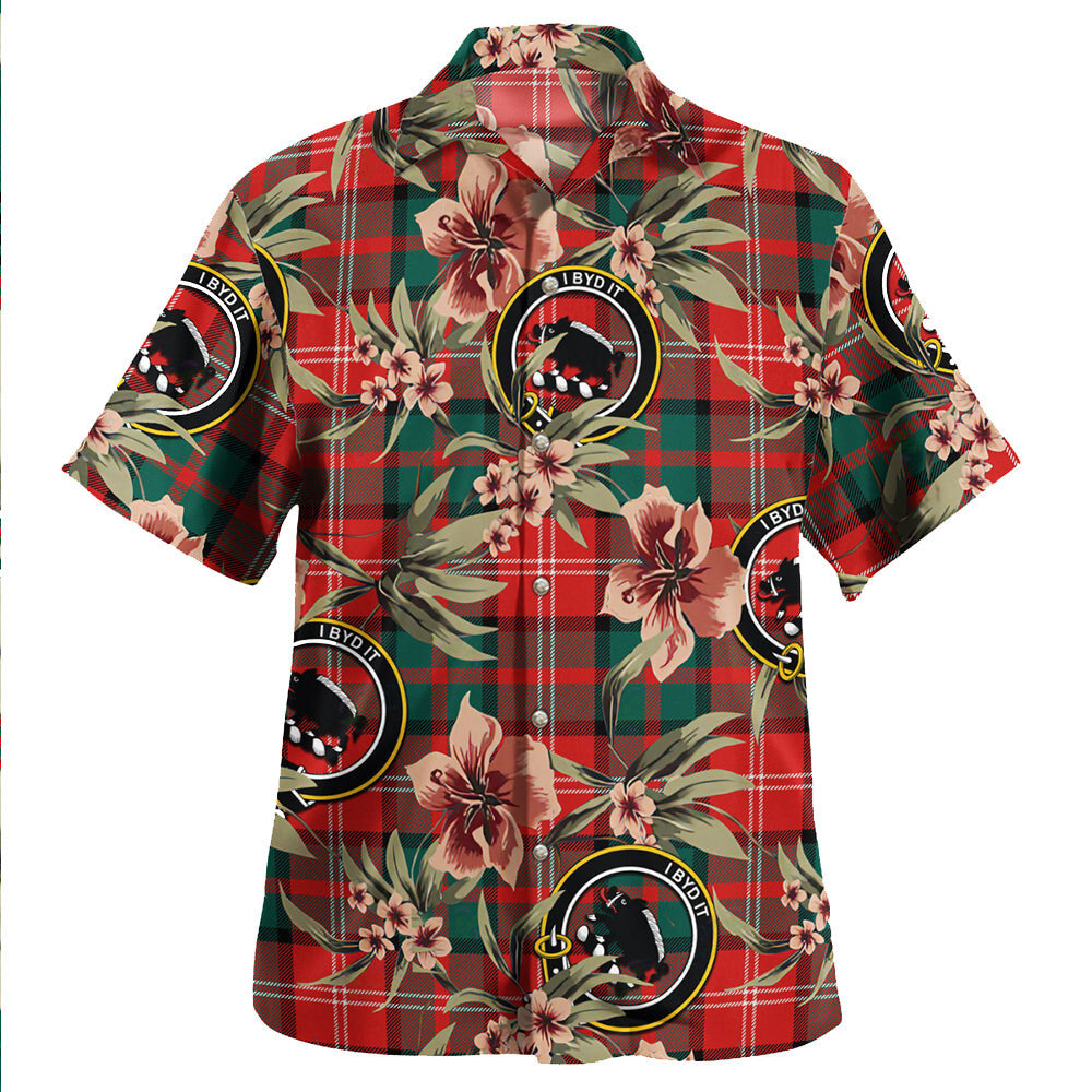 Clan Nisbet (Nisbit) Modern Tartan Crest Badge Aloha Hawaiian Shirt Tropical Old Style KT58 Nisbet (Nisbit) Modern Tartan Tartan Today   