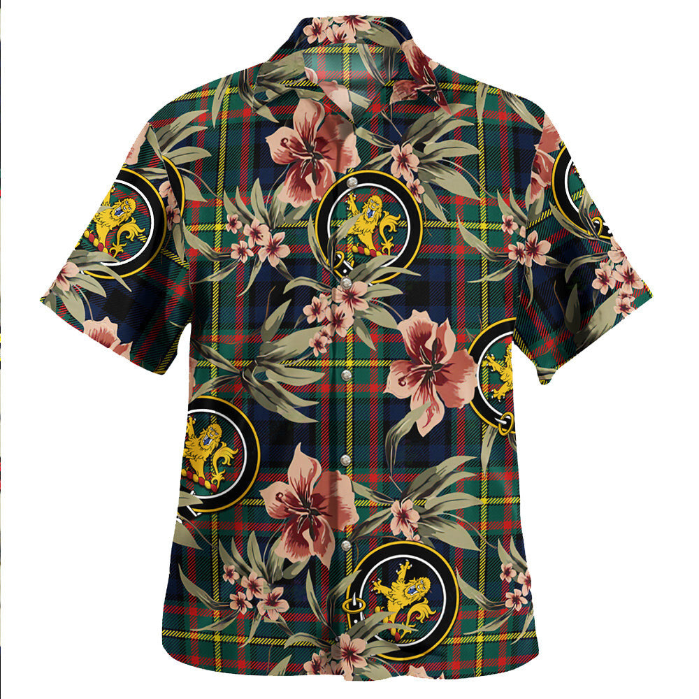 Clan MacLeish Modern Tartan Crest Badge Aloha Hawaiian Shirt Tropical Old Style SI31 MacLeish Modern Tartan Tartan Today   