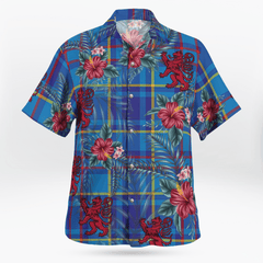 Clan Mercer Modern Tartan Scottish Lion Hawaiian Shirt BR46 Mercer Modern Tartan Tartan Hawaii Shirt   