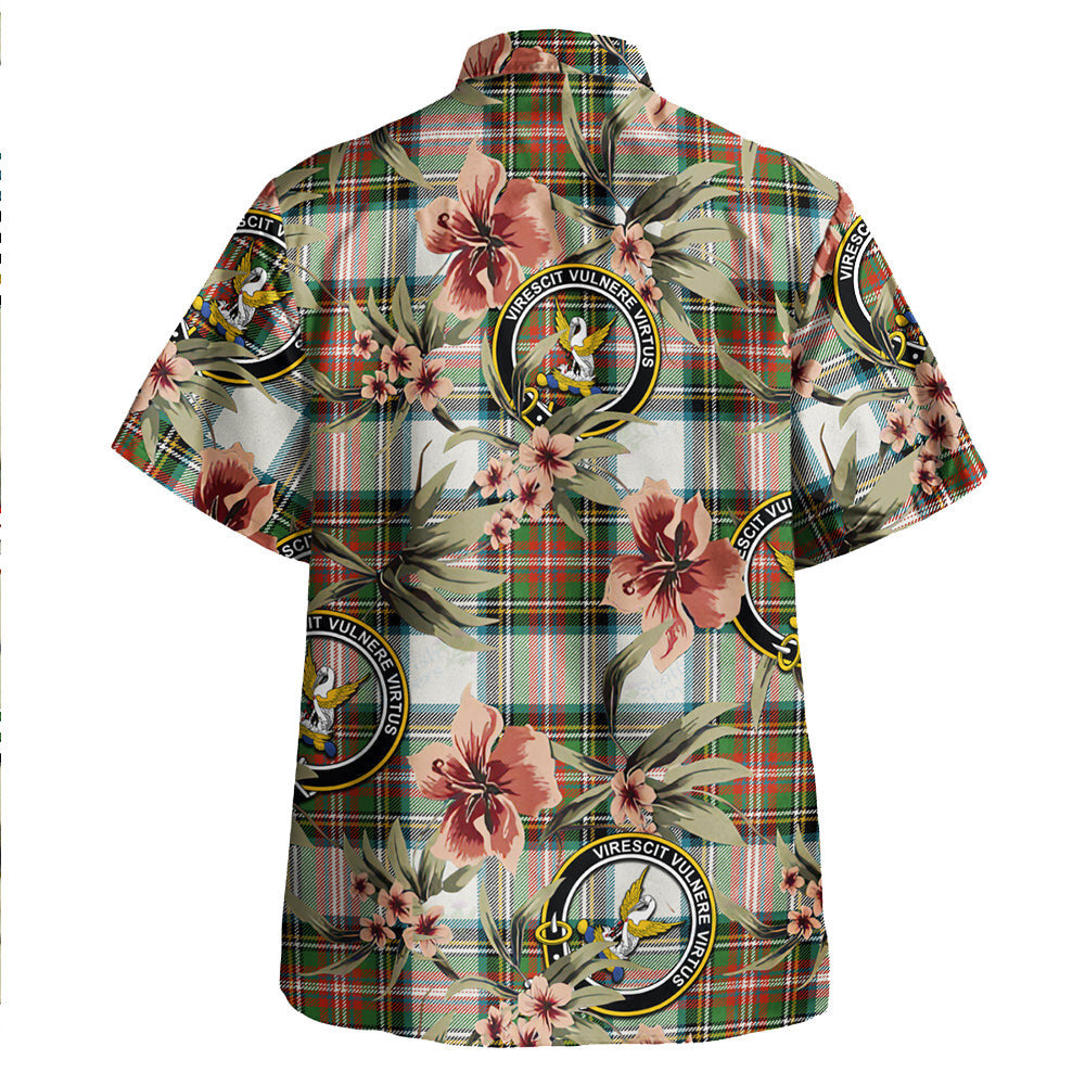 Clan Stewart Dress Ancient Tartan Crest Badge Aloha Hawaiian Shirt Tropical Old Style AP41 Stewart Dress Ancient Tartan Tartan Today   