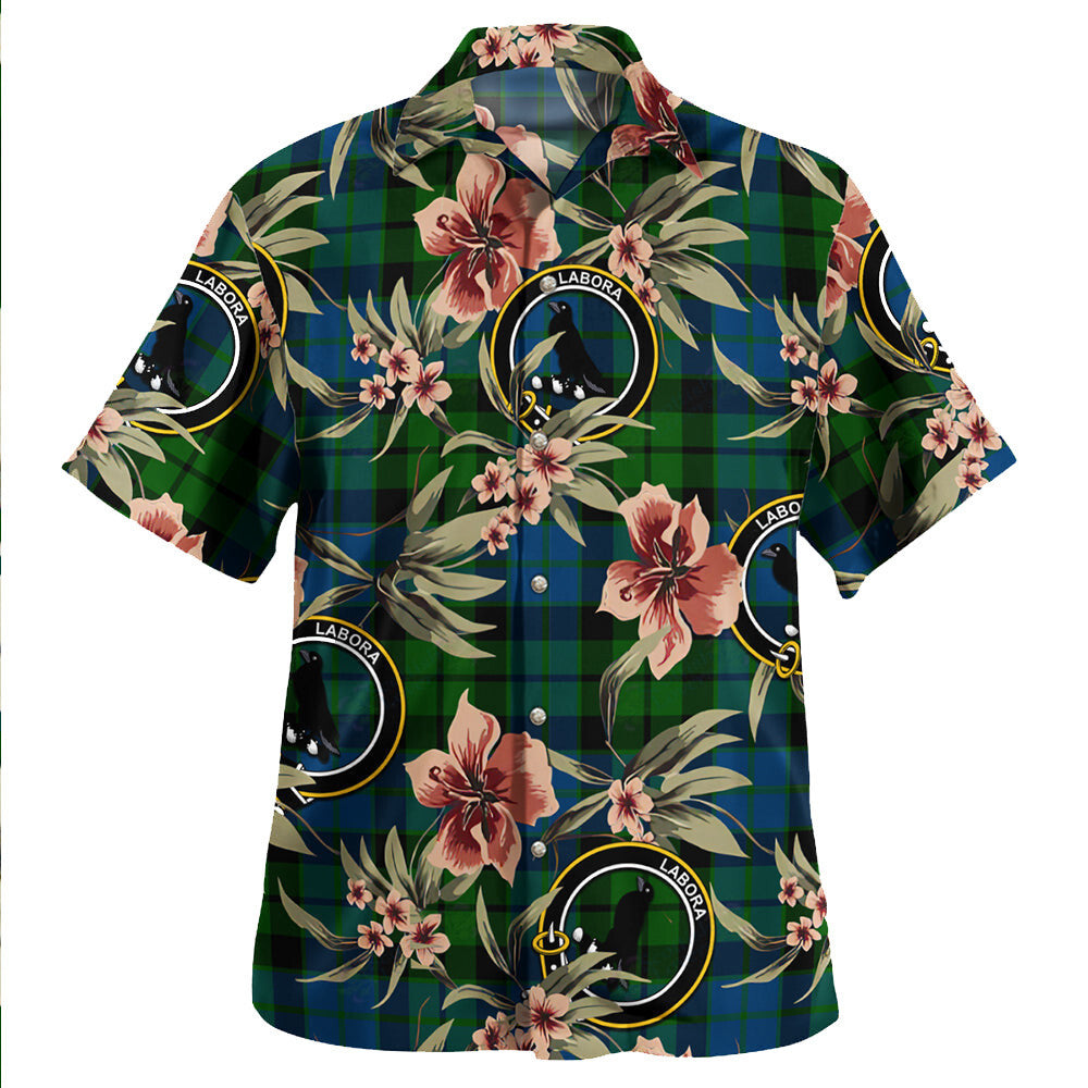Clan MacKie Tartan Crest Badge Aloha Hawaiian Shirt Tropical Old Style MD42 MacKie Tartan Tartan Today   