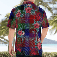 Clan Tennant Tartan Scottish Lion Hawaiian Shirt UC82 Tennant Tartan Tartan Hawaii Shirt   