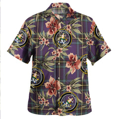 Clan Murray of Elibank Weathered Tartan Crest Badge Aloha Hawaiian Shirt Tropical Old Style DW53 Murray of Elibank Weathered Tartan Tartan Today   