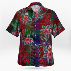 Clan Tennant Tartan Scottish Lion Hawaiian Shirt UC82 Tennant Tartan Tartan Hawaii Shirt   