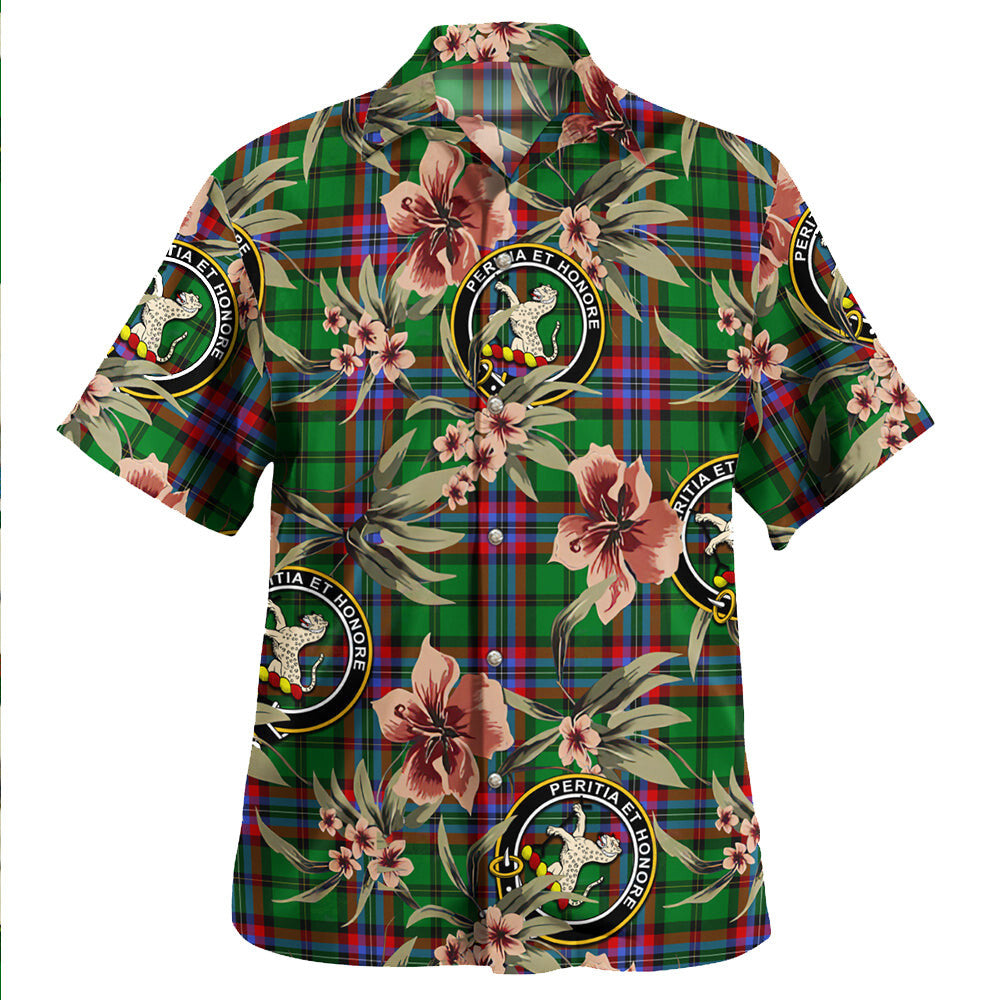 Clan McGeachie Tartan Crest Badge Aloha Hawaiian Shirt Tropical Old Style OU16 McGeachie Tartan Tartan Today   