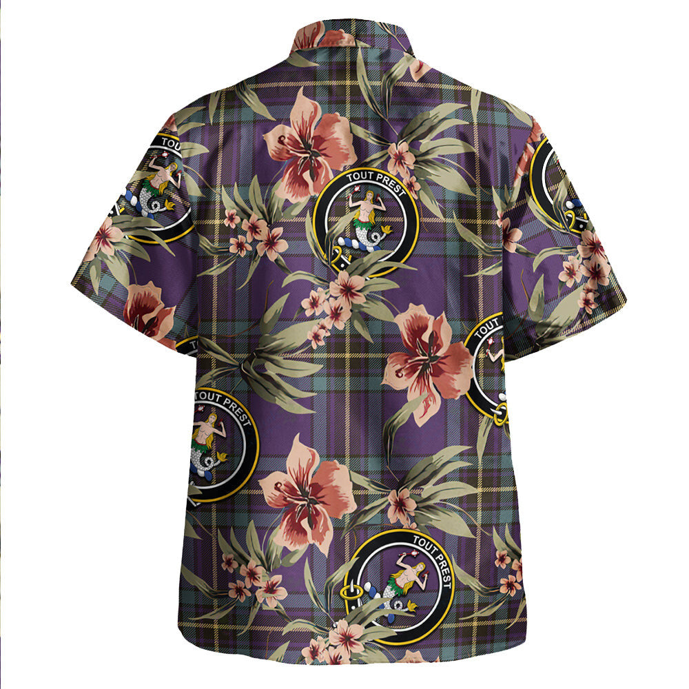 Clan Murray of Elibank Weathered Tartan Crest Badge Aloha Hawaiian Shirt Tropical Old Style DW53 Murray of Elibank Weathered Tartan Tartan Today   