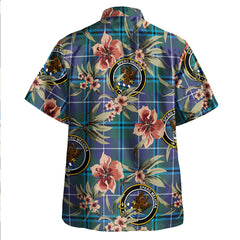 Clan Sandilands Tartan Crest Badge Aloha Hawaiian Shirt Tropical Old Style ZS55 Sandilands Tartan Tartan Today   