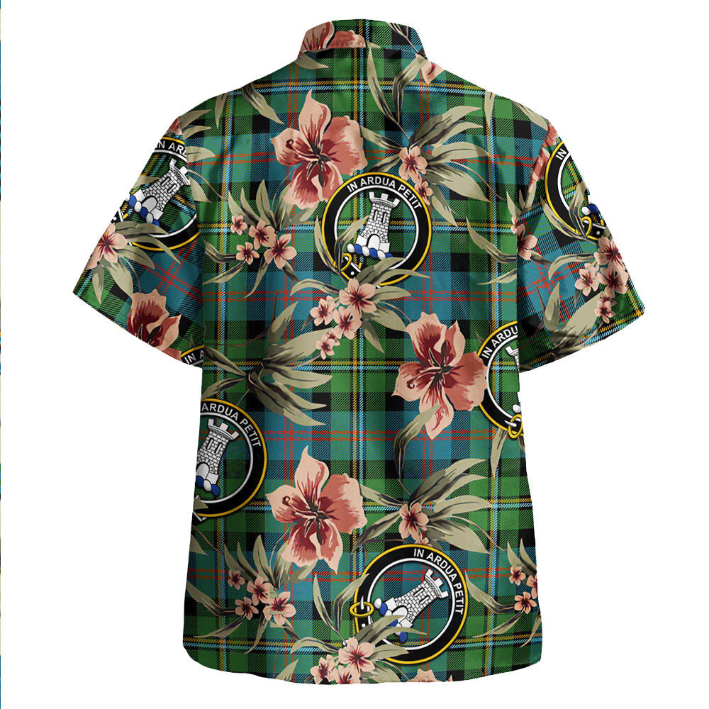 Clan Malcolm Ancient Tartan Crest Badge Aloha Hawaiian Shirt Tropical Old Style MN83 Malcolm Ancient Tartan Tartan Today   