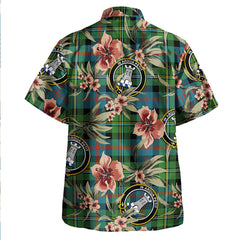 Clan Malcolm Ancient Tartan Crest Badge Aloha Hawaiian Shirt Tropical Old Style MN83 Malcolm Ancient Tartan Tartan Today   