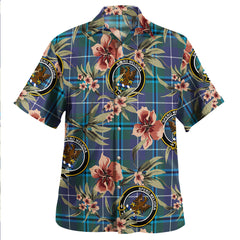 Clan Sandilands Tartan Crest Badge Aloha Hawaiian Shirt Tropical Old Style ZS55 Sandilands Tartan Tartan Today   