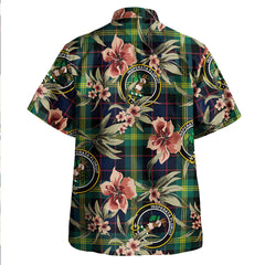 Clan Watson (WateWatt) Modern Tartan Crest Badge Aloha Hawaiian Shirt Tropical Old Style LA16 Watson (WateWatt) Modern Tartan Tartan Today   