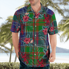 Clan Stewart of Appin Hunting Modern Tartan Scottish Lion Hawaiian Shirt GU89 Stewart of Appin Hunting Modern Tartan Tartan Hawaii Shirt   