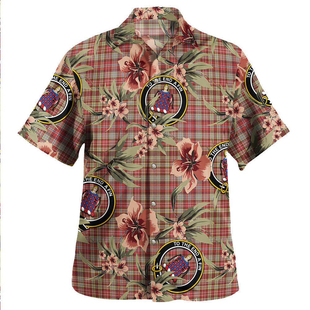 Clan Ogilvie of Airlie Weathered Tartan Crest Badge Aloha Hawaiian Shirt Tropical Old Style MR29 Ogilvie of Airlie Weathered Tartan Tartan Today   