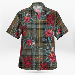 Clan Stewart Hunting Weathered Tartan Scottish Lion Hawaiian Shirt MU56 Stewart Hunting Weathered Tartan Tartan Hawaii Shirt   