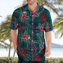 Clan Walker Tartan Scottish Lion Hawaiian Shirt OW85 Walker Tartan Tartan Hawaii Shirt   