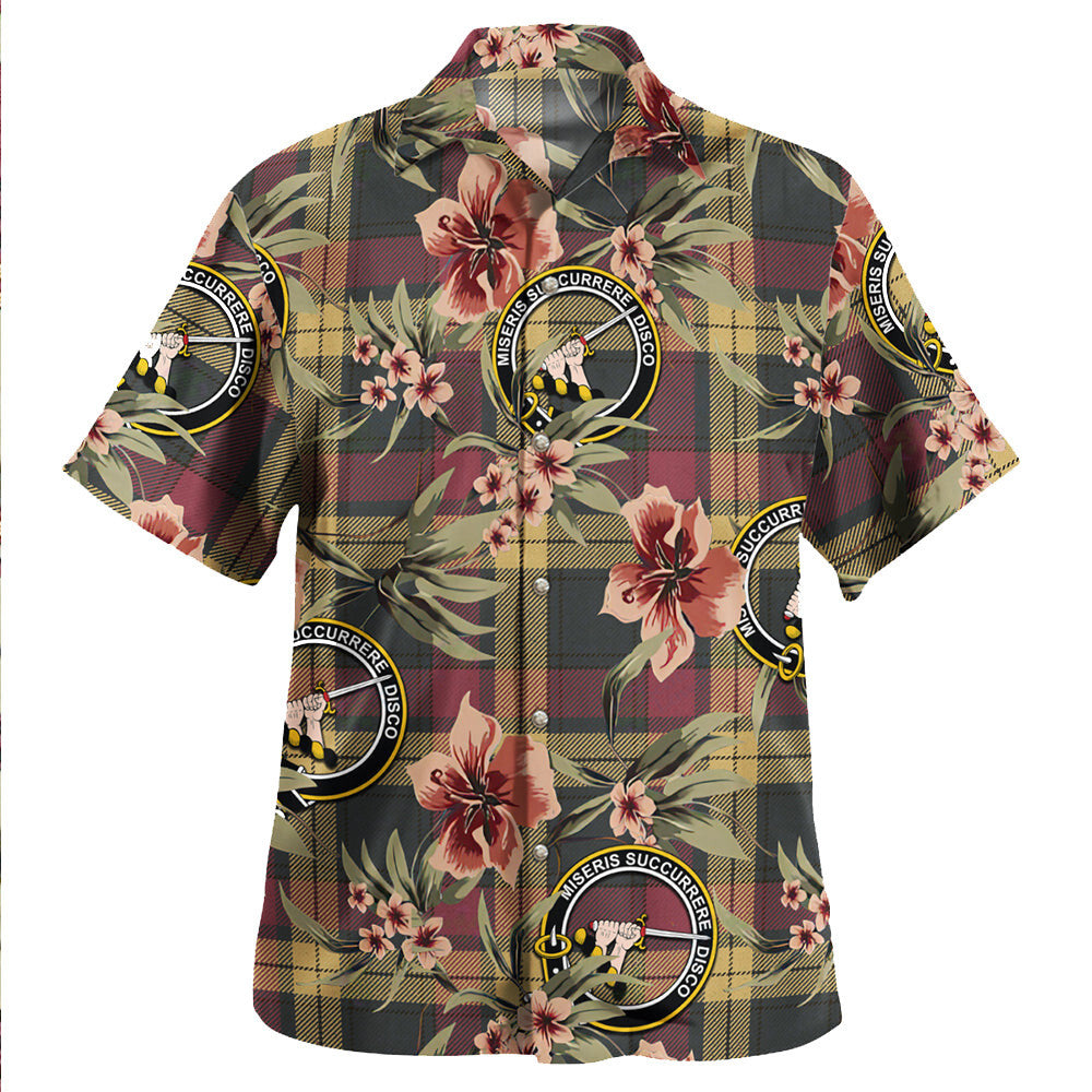 Clan MacMillan Weathered Tartan Crest Badge Aloha Hawaiian Shirt Tropical Old Style VX15 MacMillan Weathered Tartan Tartan Today   