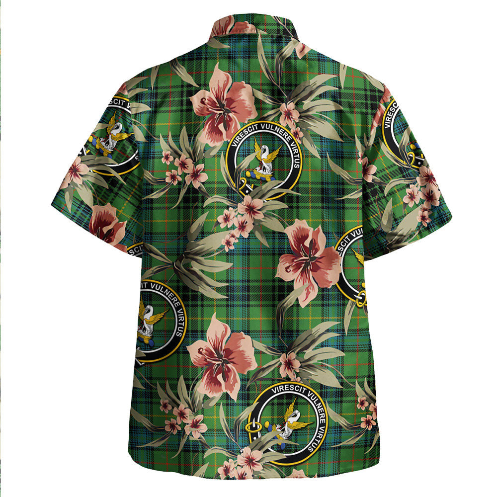 Clan Stewart Hunting Ancient Tartan Crest Badge Aloha Hawaiian Shirt Tropical Old Style OM91 Stewart Hunting Ancient Tartan Tartan Today   