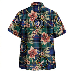 Clan Syme Modern Tartan Crest Badge Aloha Hawaiian Shirt Tropical Old Style GF32 Syme Modern Tartan Tartan Today   