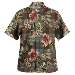 Clan Stewart Old Weathered Tartan Crest Badge Aloha Hawaiian Shirt Tropical Old Style NP53 Stewart Old Weathered Tartan Tartan Today   