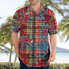 Clan Ogilvie of Airlie Ancient Tartan Scottish Lion Hawaiian Shirt GF96 Ogilvie of Airlie Ancient Tartan Tartan Hawaii Shirt   