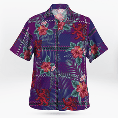 Clan Pride of Glencoe Tartan Scottish Lion Hawaiian Shirt DM67 Pride of Glencoe Tartan Tartan Hawaii Shirt   
