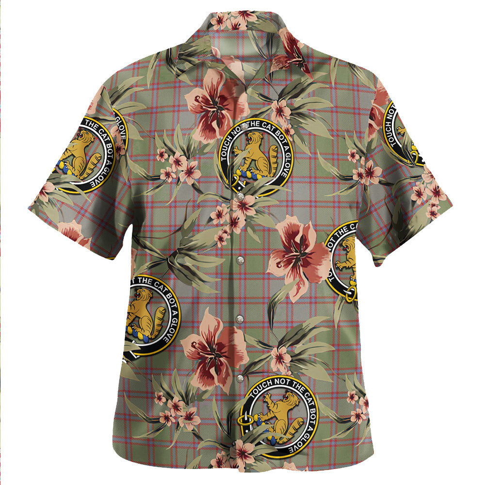 Clan MacPherson of Glentruim Weathered Tartan Crest Badge Aloha Hawaiian Shirt Tropical Old Style KR35 MacPherson of Glentruim Weathered Tartan Tartan Today   