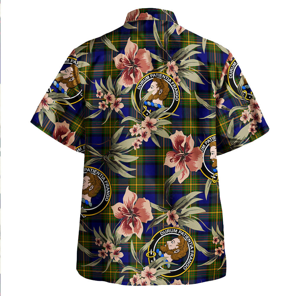 Clan More (Muir) Tartan Crest Badge Aloha Hawaiian Shirt Tropical Old Style JJ52 More (Muir) Tartan Tartan Today   