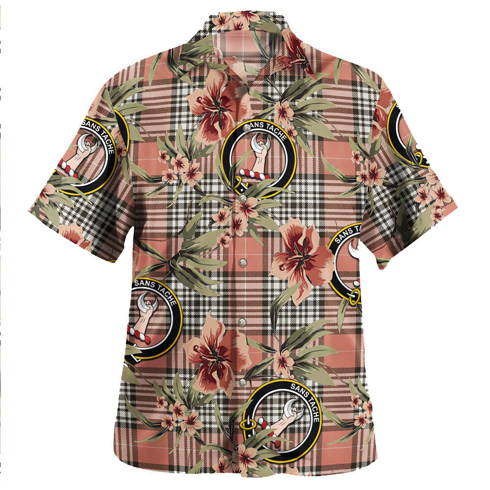Clan Napier Rose Weathered Tartan Crest Badge Aloha Hawaiian Shirt Tropical Old Style ZX98 Napier Rose Weathered Tartan Tartan Today   