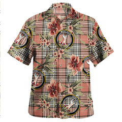 Clan Napier Rose Weathered Tartan Crest Badge Aloha Hawaiian Shirt Tropical Old Style ZX98 Napier Rose Weathered Tartan Tartan Today   