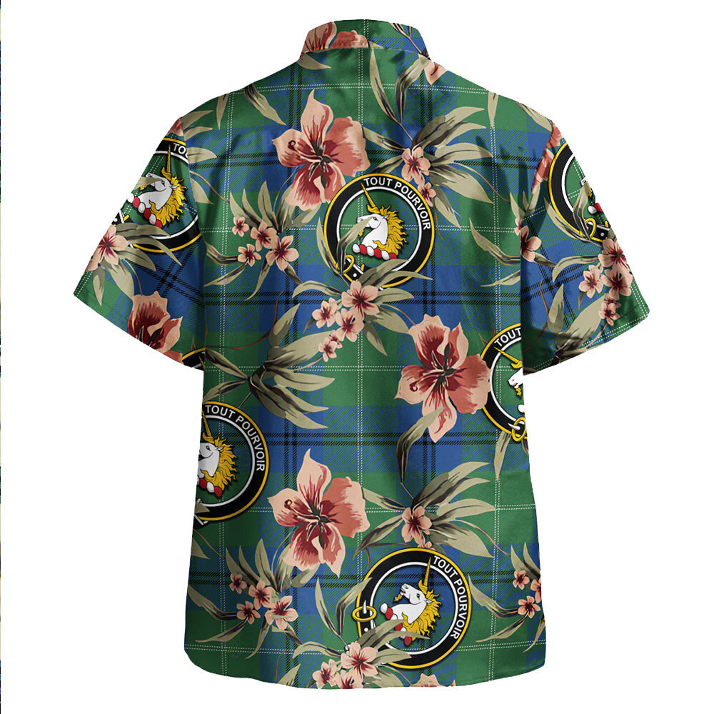 Clan Oliphant Modern Tartan Crest Badge Aloha Hawaiian Shirt Tropical Old Style BM91 Oliphant Modern Tartan Tartan Today   