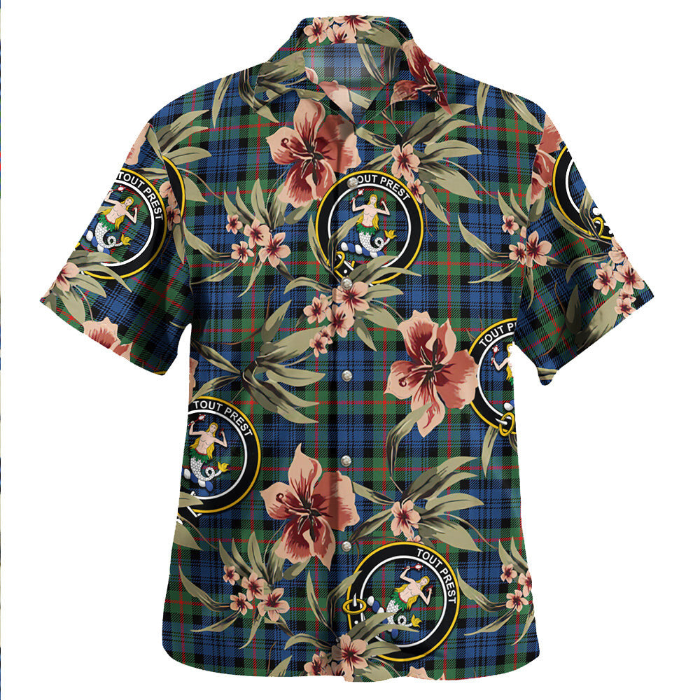 Clan Murray Modern Tartan Crest Badge Aloha Hawaiian Shirt Tropical Old Style SL71 Murray Modern Tartan Tartan Today   
