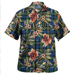 Clan Murray Modern Tartan Crest Badge Aloha Hawaiian Shirt Tropical Old Style SL71 Murray Modern Tartan Tartan Today   