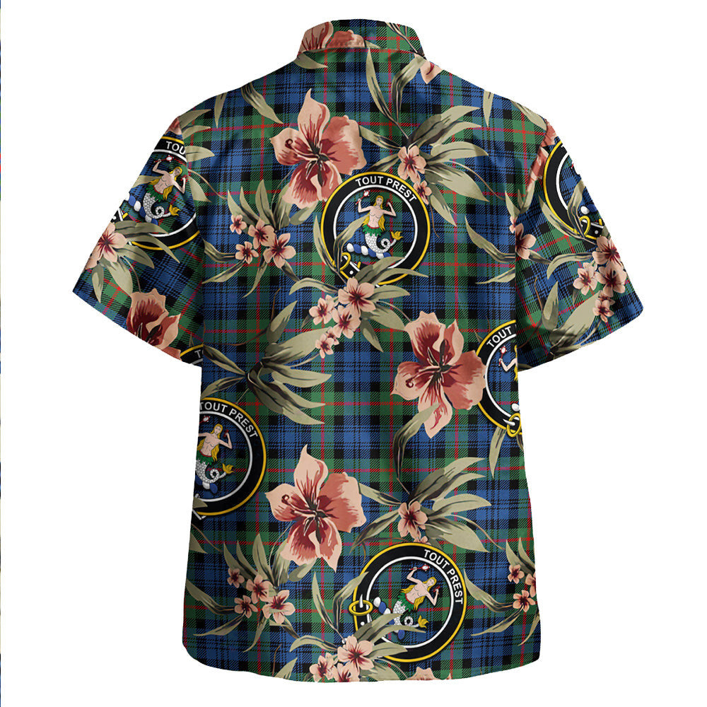 Clan Murray Modern Tartan Crest Badge Aloha Hawaiian Shirt Tropical Old Style SL71 Murray Modern Tartan Tartan Today   
