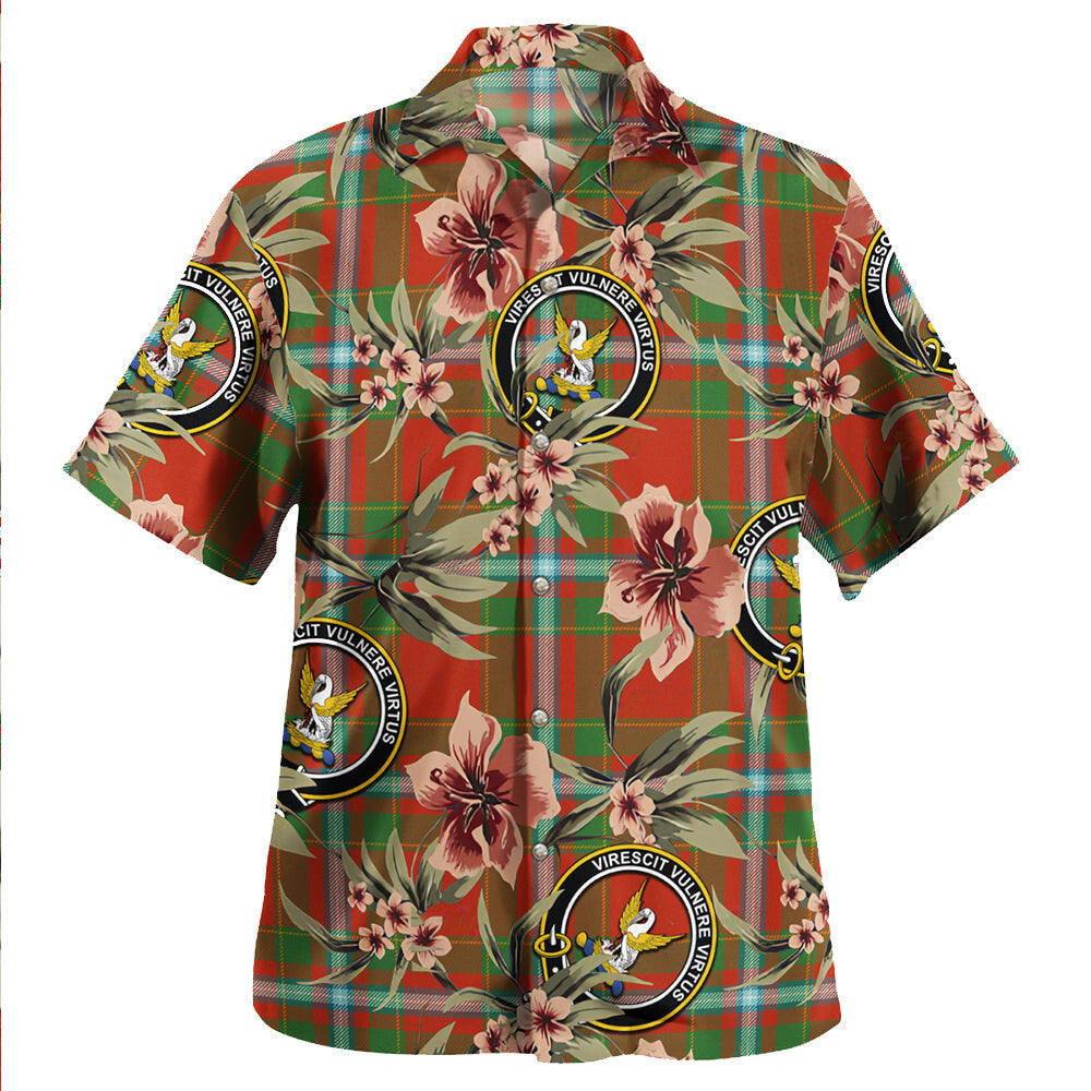 Clan Stewart of Fingask Ancient Tartan Crest Badge Aloha Hawaiian Shirt Tropical Old Style MC85 Stewart of Fingask Ancient Tartan Tartan Today   