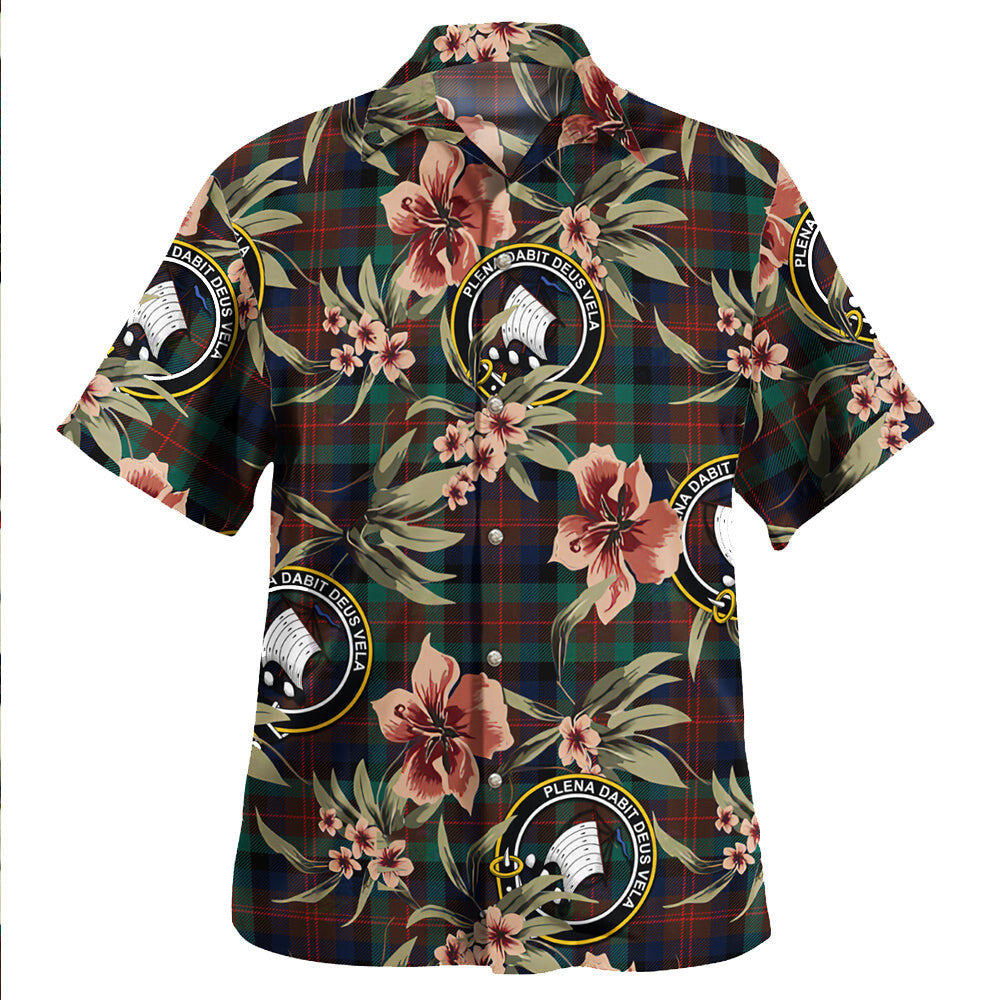 Clan Tennant Modern Tartan Crest Badge Aloha Hawaiian Shirt Tropical Old Style HM88 Tennant Modern Tartan Tartan Today   