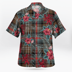 Clan Sutherland Weathered Tartan Scottish Lion Hawaiian Shirt PF83 Sutherland Weathered Tartan Tartan Hawaii Shirt   