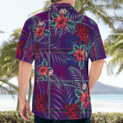 Clan Pride of Glencoe Tartan Scottish Lion Hawaiian Shirt DM67 Pride of Glencoe Tartan Tartan Hawaii Shirt   