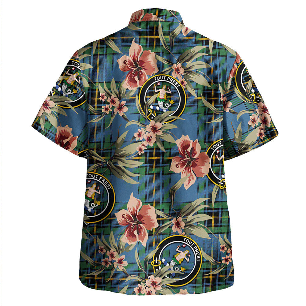 Clan Murray of Elibank Ancient Tartan Crest Badge Aloha Hawaiian Shirt Tropical Old Style GZ97 Murray of Elibank Ancient Tartan Tartan Today   