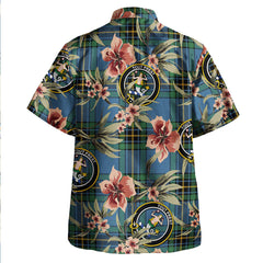 Clan Murray of Elibank Ancient Tartan Crest Badge Aloha Hawaiian Shirt Tropical Old Style GZ97 Murray of Elibank Ancient Tartan Tartan Today   