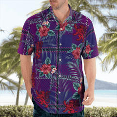 Clan Pride of Glencoe Tartan Scottish Lion Hawaiian Shirt DM67 Pride of Glencoe Tartan Tartan Hawaii Shirt   