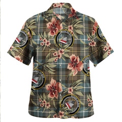 Clan MacNeil of Barra (MacNeilMacNeill) Weathered Tartan Crest Badge Aloha Hawaiian Shirt Tropical Old Style EY76 MacNeil of Barra (MacNeilMacNeill) Weathered Tartan Tartan Today   