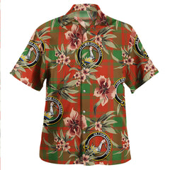 Clan MacQuarrie (MacGuarie) Ancient Tartan Crest Badge Aloha Hawaiian Shirt Tropical Old Style PG26 MacQuarrie (MacGuarie) Ancient Tartan Tartan Today   