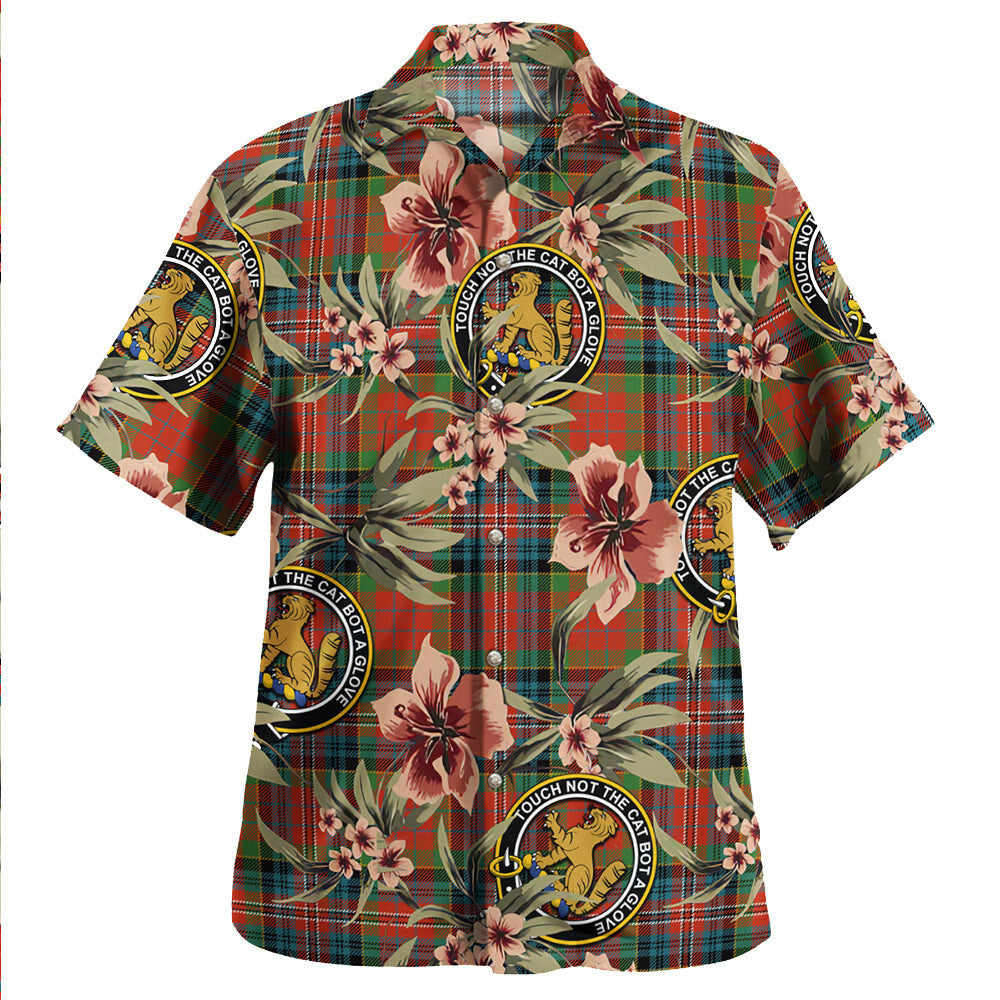 Clan MacPherson Ancient Tartan Crest Badge Aloha Hawaiian Shirt Tropical Old Style NG67 MacPherson Ancient Tartan Tartan Today   