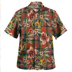 Clan MacPherson Ancient Tartan Crest Badge Aloha Hawaiian Shirt Tropical Old Style NG67 MacPherson Ancient Tartan Tartan Today   